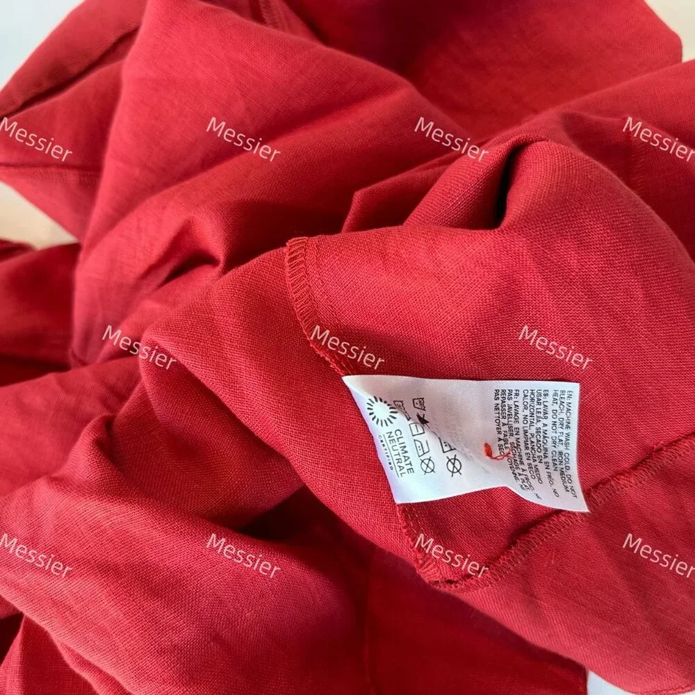 Reformation Balia Linen Dress in Sundried Tomato - Picture 9 of 9